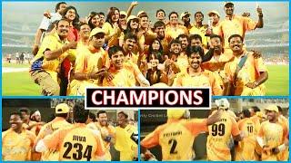 Chennai Rhinos Insane Celebrations After Winning The Trophy | Winning Moments