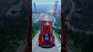What Happens When You Drive Off a Giant Ramp?