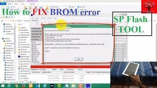 How to fix BROM error during flashing