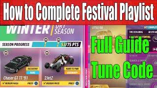 Forza Horizon 5 How to Complete Festival Playlist Winter Season Series 38 Full Guide, Tune Code