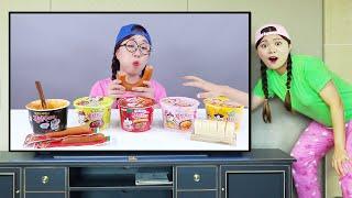 Mì cháy Mì cay Mukbang DONA