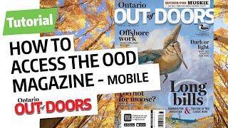 How-to view Ontario OUT of DOORS magazine on your mobile app