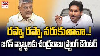 CM Chandrababu Strong Counter To YS Jagan Comments | Sattenapalle Tour | EHA TV
