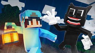 We Survived CARTOON CAT In Minecraft With Crazy Fan Girl!