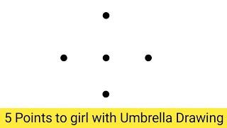 "Creative Umbrella with girl Art - Simple and Satisfying Drawing Tutorial"