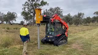 THOR HYDRAULIC POST RAMMER IS A FENCING CONTRACTOR'S DREAM