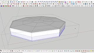 SketchUp. Моделирование подушки стула с Artisan. Фрагмент из разбора для студента курса