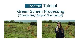 Shotcut: Using a Green Screen Video