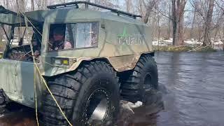 Спасение вездехода из водной засады в Камчатской тундре ( краткая версия )