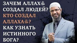 Зачем Аллахﷻ создал людей? Кто сотворил Аллахаﷻ? Как узнать истинного Бога? Шейх Закир Найк