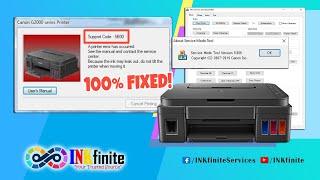 How to Reset Canon Pixma G1000 G2000 G3000 G4000 Printer with Resetter Fix 5B00 Error | INKfinite