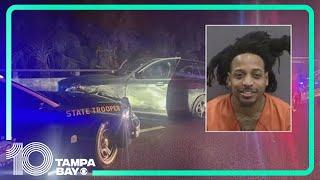 Man crashes into trooper after high-speed chase in Tampa