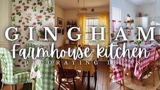 Farmhouse Flair with Gingham: Rustic Kitchen Decor Ideas for a Charming and Functional Space ‍