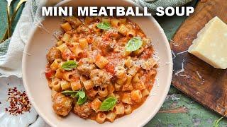 Easy and Delicious Mini Meatball Soup