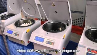 Pharmaceutical laboratory centrifuge for laboratory use. Video 005 www.Pharma-Manager.com