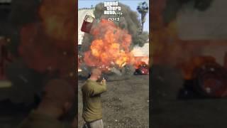 Shooting the truck's gas tank GTA 4 vs GTA 5