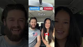 American vs Canadian pronunciation #canadavsusa #canada #usa #husbandwife