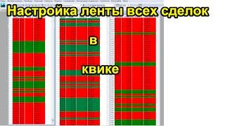 Лента всех сделок в квике. Как настроить ленту всех сделок?!