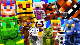 FNAF World - FULL MOVIE! (Minecraft Roleplay) Night 1-10