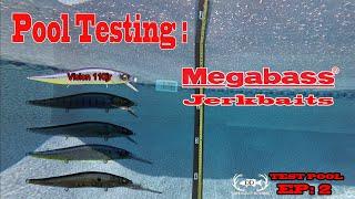 Pool Testing Megabass JerkBaits: The MegaBass Vision 110jr!!! Test Pool Ep. 2