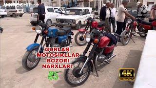 GURLAN TUMANI MOTOSIKL BOZORI NARXLARI 85 QISM | 4K VIDEO | XORAZM VILOYATI | DAXSHAT VIDEO