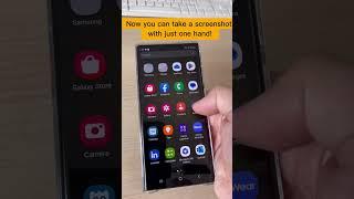 One hand screenshot on Samsung Galaxy Phones  #shorts #samsung #samsunggalaxy #screenshot