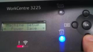 Xerox WC 3225 startup report print disable