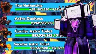 UPGRADED TITAN CINEMAMAN vs EVERY BOSS!! (Toilet Tower Defense)