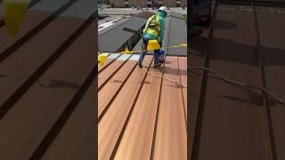 Metal roof  base coat.                      Hoy asta que se meta el sol,dijo el jefe