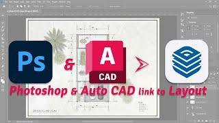 Layout SketchUp Lesson#16 / How to link Photoshop and Auto-CAD with Layout SketchUp