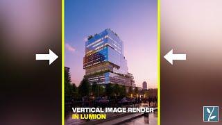 How to render a vertical image in Lumion #Shorts