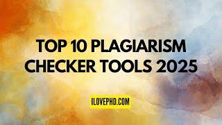   Online Best Plagiarism Checker Tools 2025 By Dr. Sowndarya S