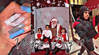 Pictures with Santa , new nails, a very productive day | VLOGMAS DAY 19