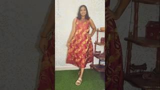 old saree new look/ simple dress stitching# Maxi dress#youtun # short videos# music# viral# Trend
