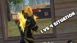 Can I kill a whole squad solo Handly?? || 1 vs 4 instant situation  || #shorts #short #ffshorts