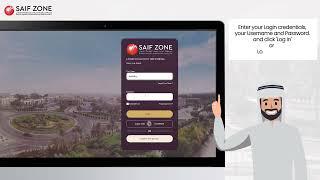 Login & Registration in Saif Zone Investor Portal