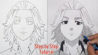 How to Draw Manjiro Sano (Mikey) Tokyo Revengers Step by Step - Tutorial!