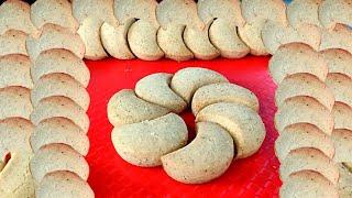 Moon Biscuits Recipe Bakery Style | How To Make Moon Biscuit | Tasty Cookies Snacks | Indian Sweets