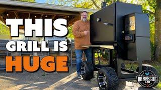 First Look at the ENORMOUS Cabinet Pellet Smoker from Lone Star Grillz