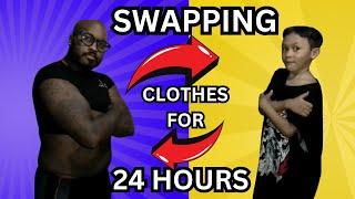 DAD AND SON SWAPPING CLOTHES FOR  24 HOURS **WATCH TILL END**