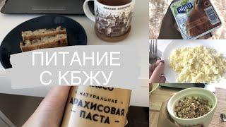 Питание за 2 дня с КБЖУ