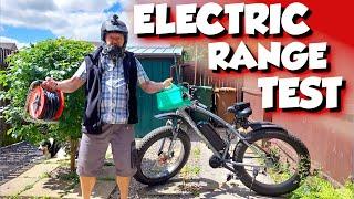 ELECTRIC FATBIKE RANGE TEST - HOW FAR WILL MY DIY ELECTRIC BIKE GO FULLY CHARGED EBIKE RANGE REVIEW