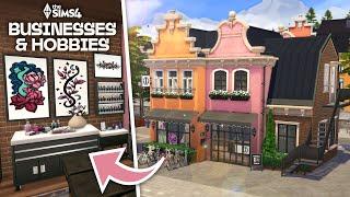 Nordhaven Tattoo Parlor w/ Upstairs Apartment // The Sims 4 Speed Build: Businesses & Hobbies