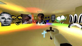 INTERMINABLE ROOMS BUT IN GMOD! OBUNGA AND FRIENDS TEAM UP WITH BACKROOMS ENTITIES WITH CRUCIFIX!