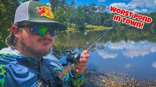 Fishing THE HARDEST Pond in My Town With BFS & ULTRALIGHT