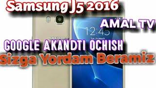 Аккаунтка тушип колган J5 2016 ни Очамиз  FRP Bypass Google account samsung j510fn