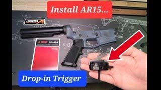 Install Trigger on AR15 - Drop in Trigger on Aero Precision Lower - Rise Armament RA 434 Trigger