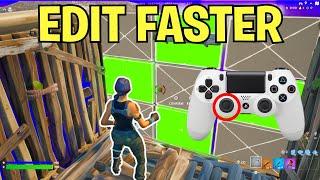 How To EDIT FASTER on PS4 + Remove INPUT DELAY (Fortnite Tutorial)