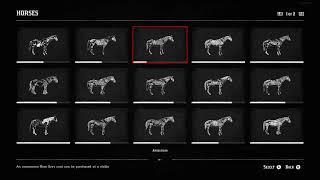 Red Dead Redemption 2: Full Complete List of Compendium 19 Horses - Every Horses/Achievement.