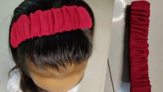Stylish hair band with leftover fabric at home @Artisticmom